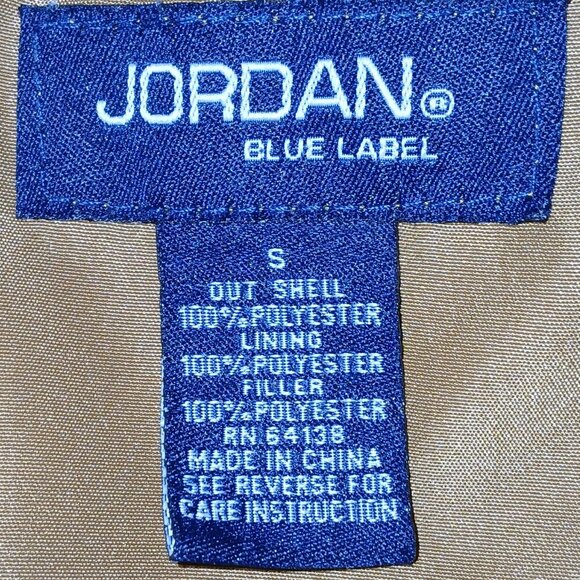 WOMENS JORDAN BLUE LABEL CAMEL COLOR QUILTED JACKET, SIZE SMALL, LIKE NEW - Picture 6 of 6